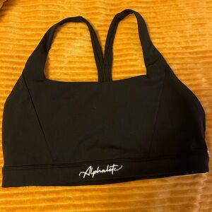 Alphalete Black Sports Bra-Large